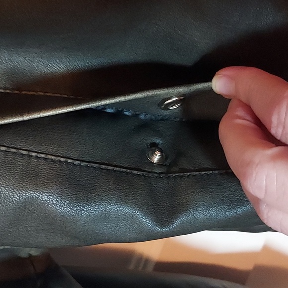 Princess Polly Faux Leather Jacket Washed Green - Picture 10 of 16